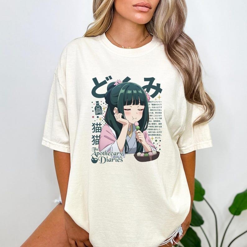 The Apothecary Diaries Tshirt, MaoMao, Jinshi, Anime Shirt, Kawaii T-Shirts, Japanese Graphic Teesstyle{n002}8 Hoodie,...