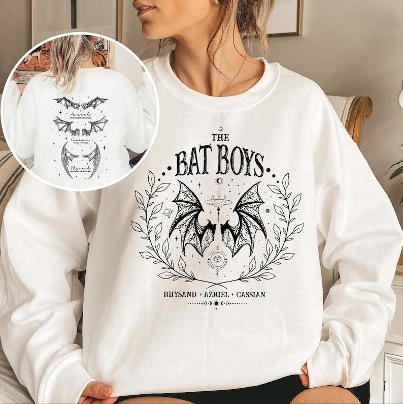 The Bat Boys Sweatshirt, Vintage Acotar Bookish Sweatshirt, The Night Court Illyrians, A Court of Thorn and Roses Rhysand...