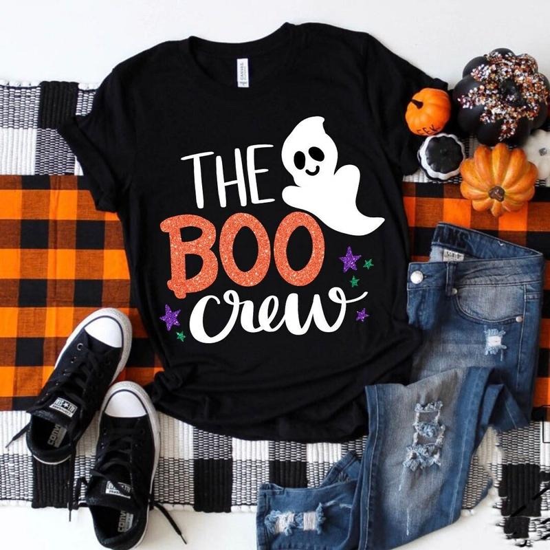 The Boo Crew Halloween Halloween Shirt Ghost Ghost Shirt Family Shirt Cricut Cut Files Silhouette TK43GN Hoodie, Sweatshirt