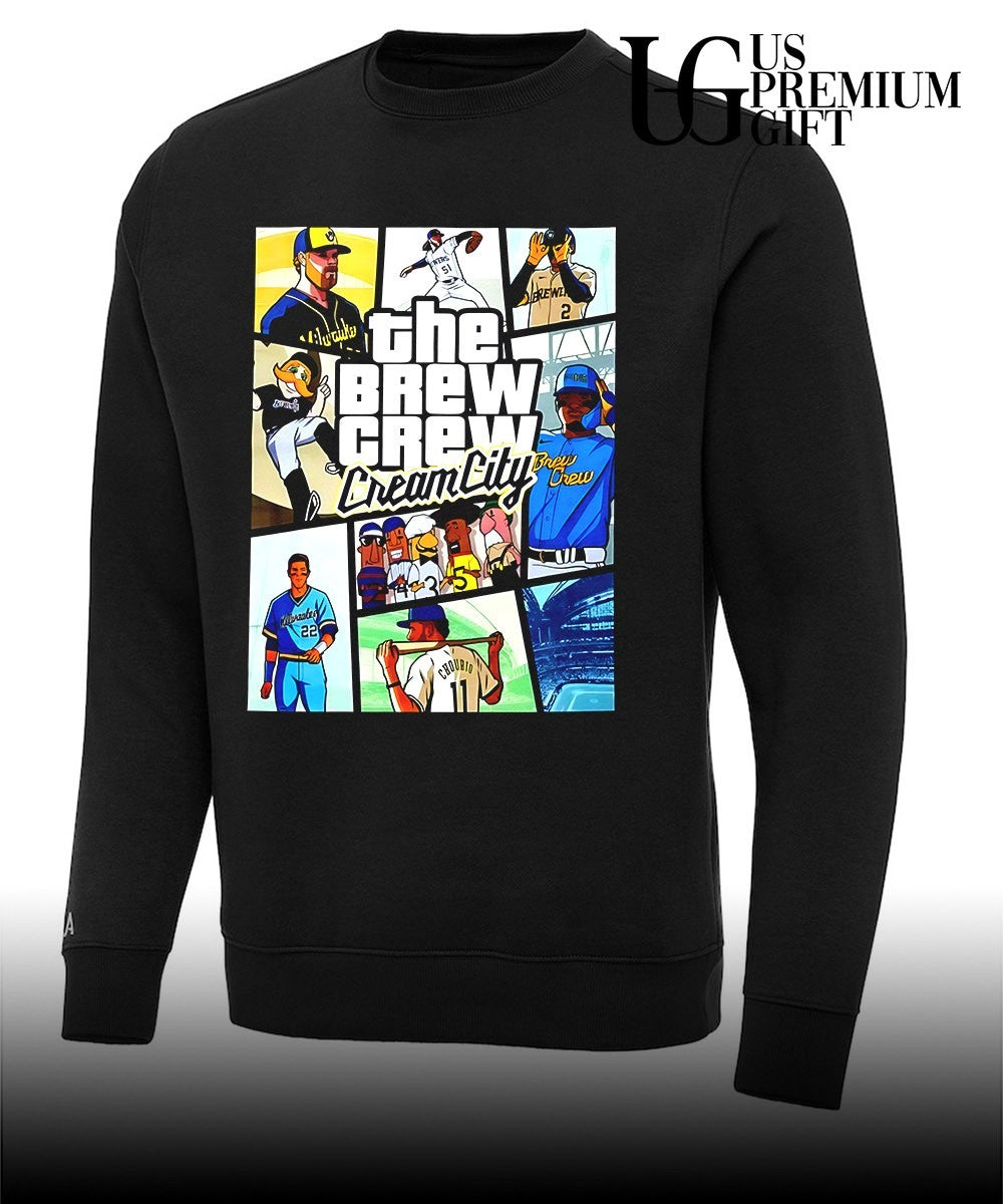 The Brew Crew Cream City GTA Milwaukee Brewers baseball shirt