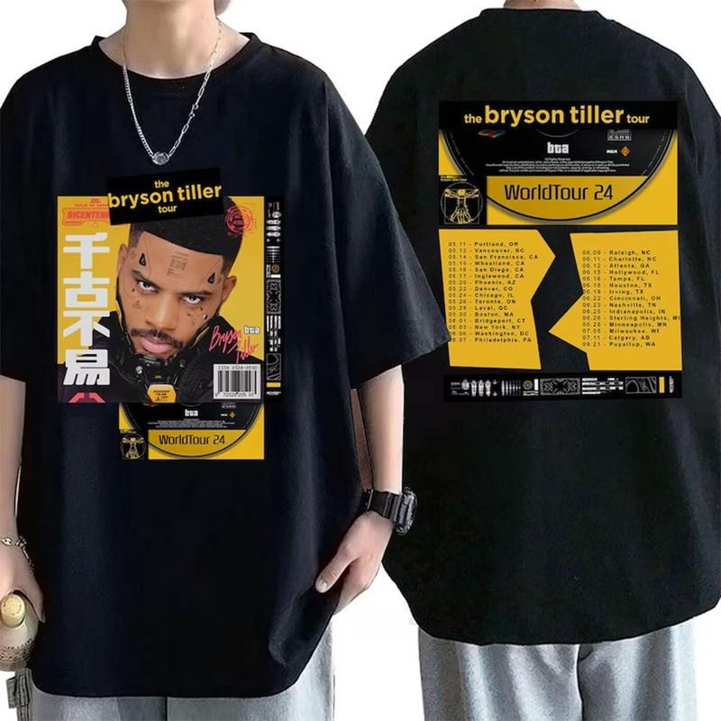 The Bryson Tiller 2024 Tour Shirt, Bryson Tiller Tour Shirt Best Price Hoodie, Sweatshirt | UrbanDripWear.com