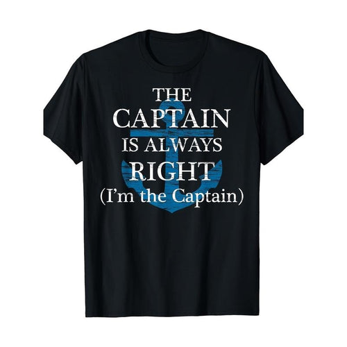 "The Captain is Always Right" and "I Am the Captain" Funny gift T-shirt Made in USA Hoodie, Sweatshirt | UrbanDripWear.com