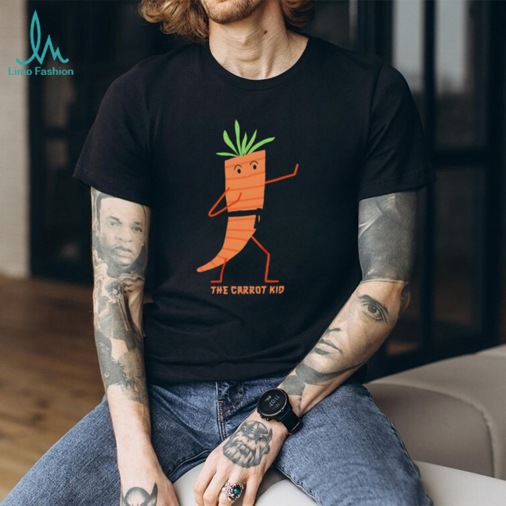 The Carrot Kid Funny Karate Martial Arts Vegetable Graphic T shirt