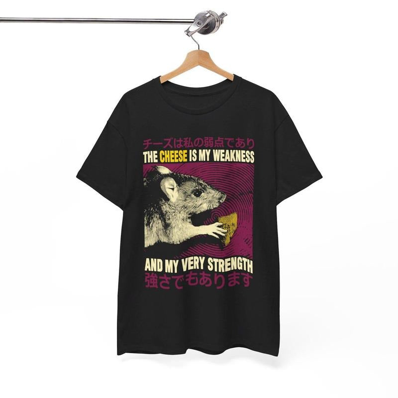 The Cheese is My Weakness Rat T-Shirt Hoodie, Sweatshirt | UrbanDripWear.com