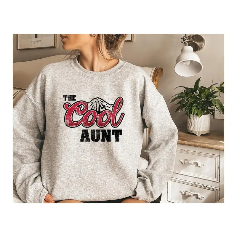 The Cool Aunt Shirt, Aunt Gift, Mothers Day Shirt Hoodie, Sweatshirt | UrbanDripWear.com