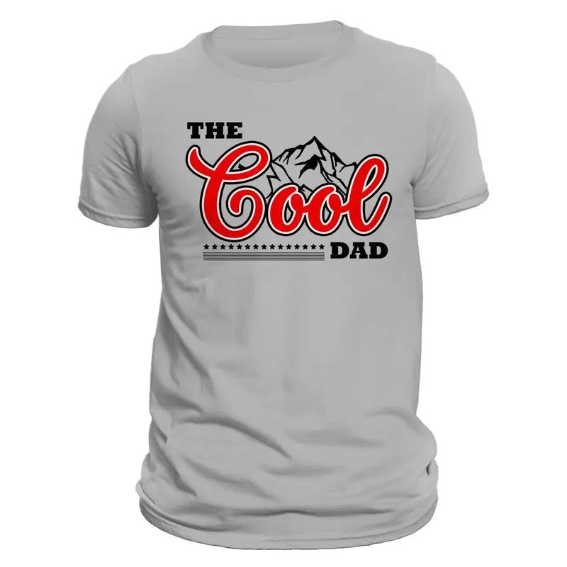 The Cool DAD Men's T-Shirt Casual Classic Cotton Crewneck with Mountain Graphic Design Hoodie, Sweatshirt | UrbanDripWear.com