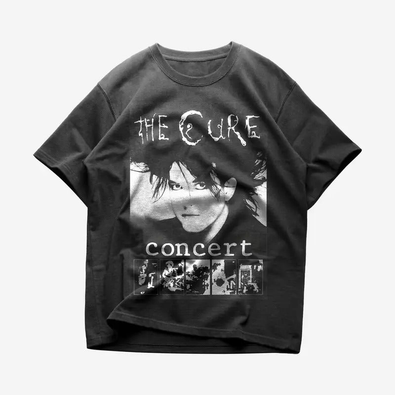 The Cure T-shirt - Rock Music Shirt - The Cure Merch - Unisex Cotton Tee Hoodie, Sweatshirt | UrbanDripWear.com