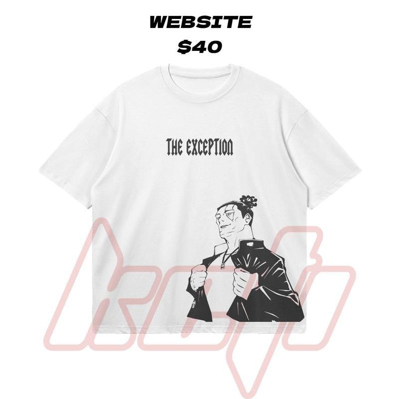 'The Exception' Todo Oversized Boxy Cotton T-Shirt Casual Crewneck JuJutsu Kaisen Hoodie, Sweatshirt | UrbanDripWear.com