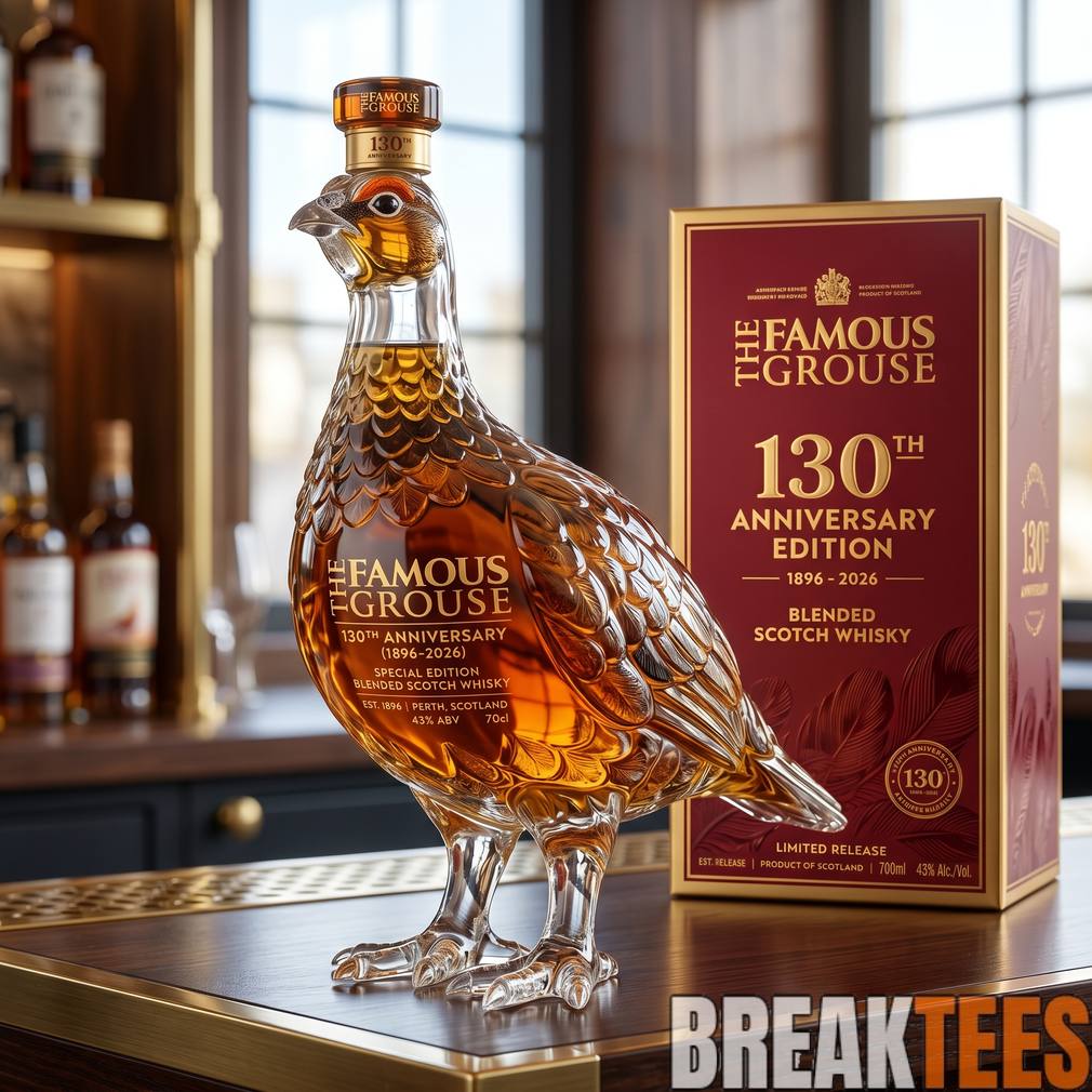 The Famous Grouse 130th Anniversary Edition Blended Scotch Whisky Bottle