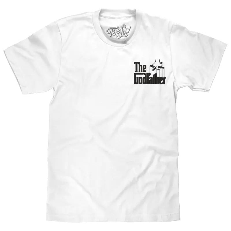 The Godfather Front and Back Print T-Shirt - White Hoodie, Sweatshirt | UrbanDripWear.com