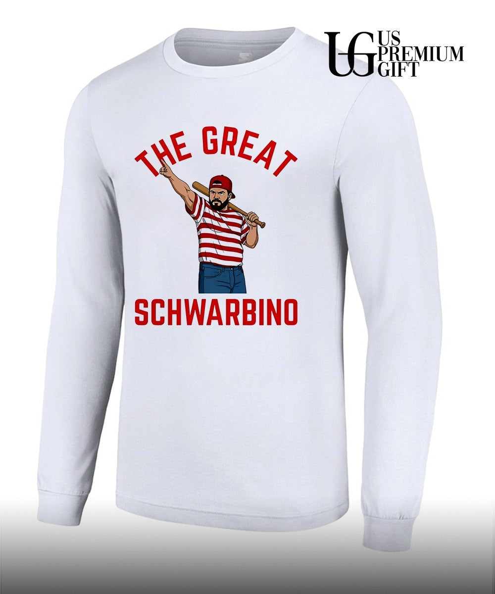 The Great Schwarbino Philadelphia Phillies baseball shirt