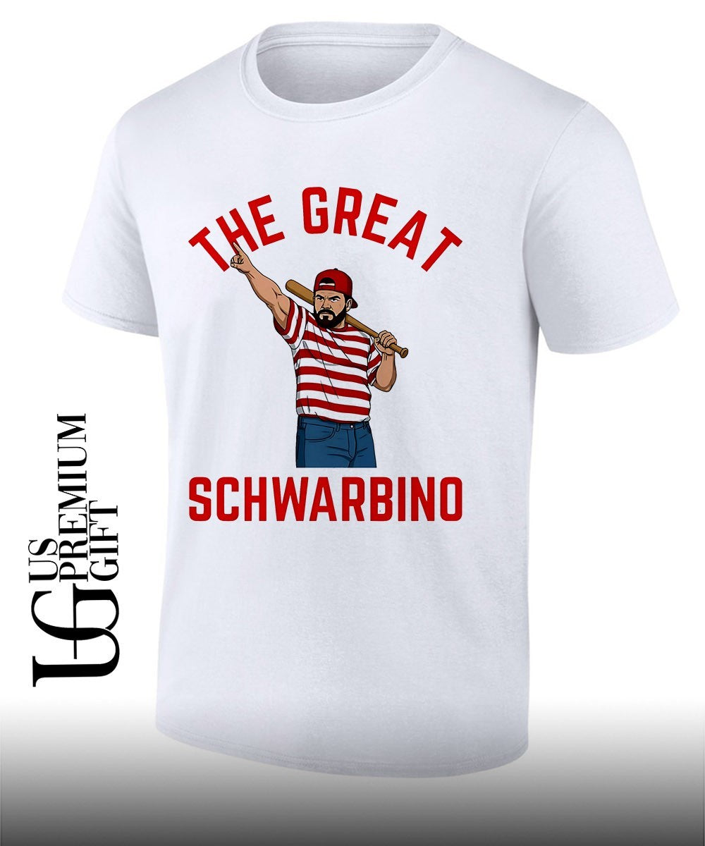 The Great Schwarbino Philadelphia Phillies baseball shirt