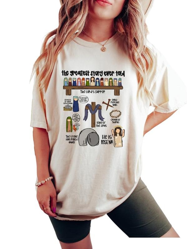 The Greatest Story Ever Told Shirt, Christian Easter Tee, Jesus Easter Gift, He Is Risen Outfit, Happy Easter Day Shirt,...