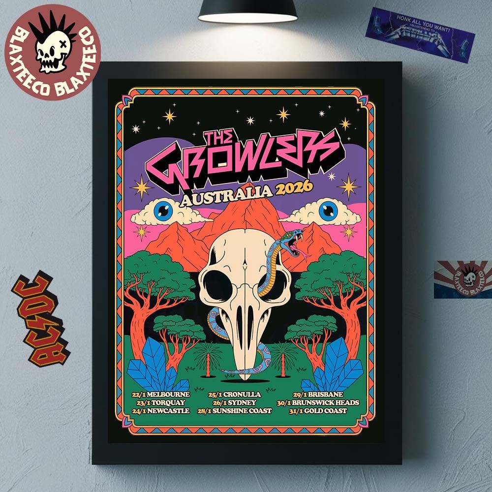 The Growlers Australia 2026 Tour Schedule Dates Home Decor Poster Canvas