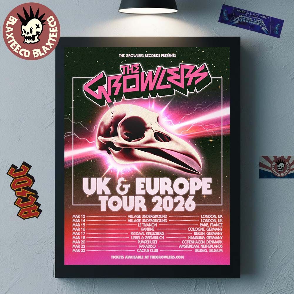 The Growlers UK And Europe Tour 2026 Schedule Dates Home Decor Poster Canvas