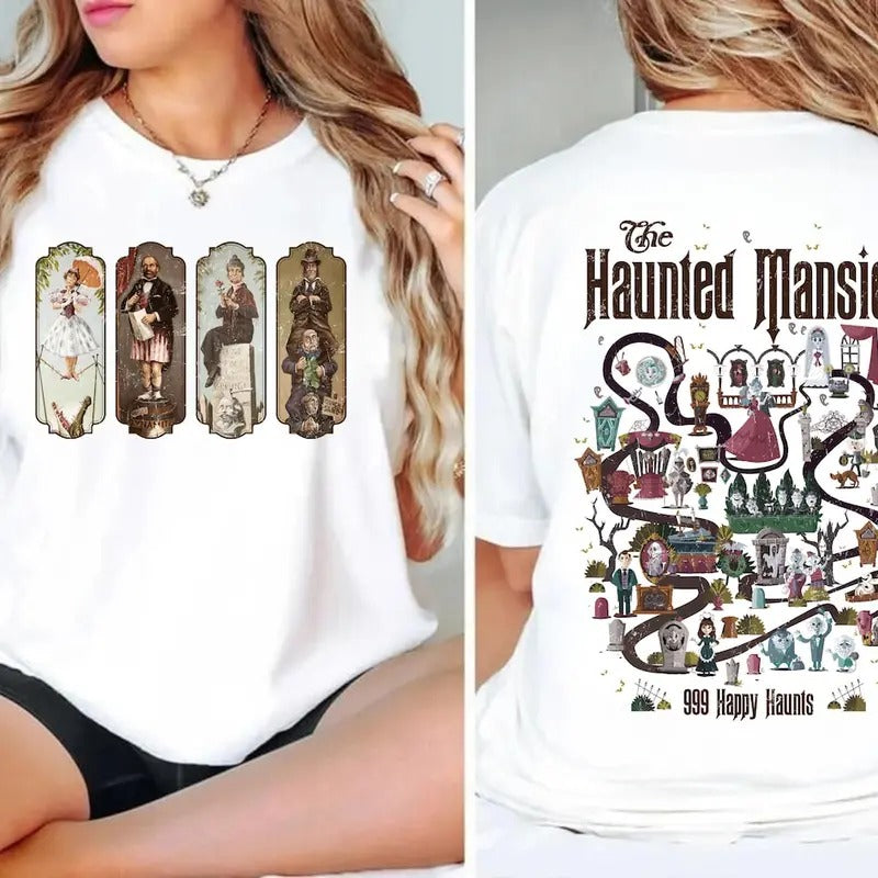 The Haunted Mansion Map Shirt,Halloween Shirt Hoodie, Sweatshirt | UrbanDripWear.com