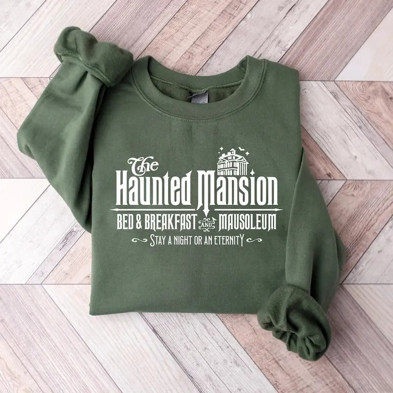 The Haunted Mansion Shirt, Halloween Party Sweatshirt, Spooky Season Sweatshirt Hoodie | UrbanDripWear.com