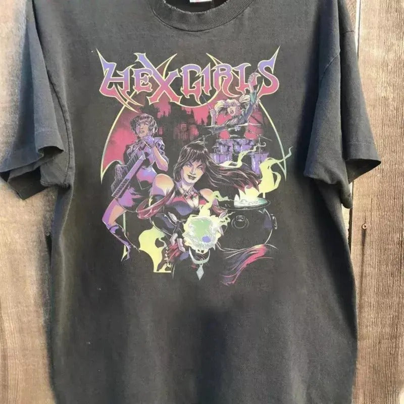The Hex Girls 2024, Hex Girls Tour Cotton Unisex Tshirt For Men Women, The Hex Girl Merch, Rock Band Tee, Concert Tee,...