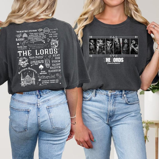 The LORDS Series Book Boys T-Shirt, Barrington University Sweatshirt, Shantel Tessier Merch, Dark Romance Hoodie