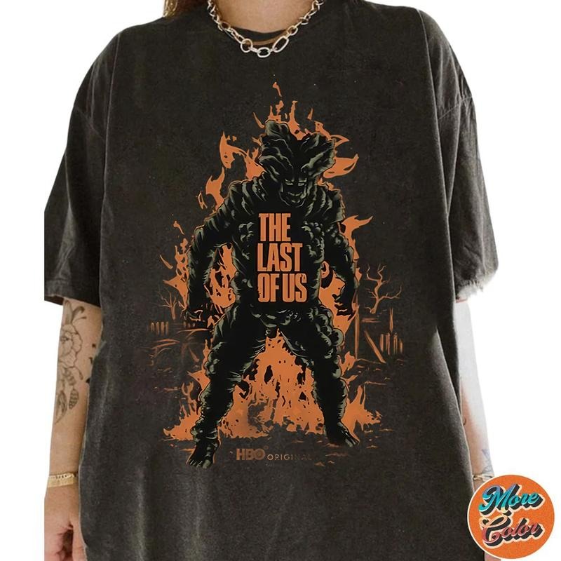 The Last Of Us Logo Movie Shirt, Cotton Unisex T-Shirt, Crew Neck, Size S- 4XL, Menswear Top, Womenswear Top Underwear...