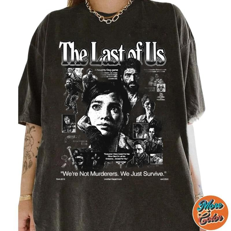 The Last Of Us Vintage Shirt, Homage Movie Shirt, Cotton Unisex T-Shirt, Crew Neck, Size S- 4XL, Menswear Top, Womenswear...