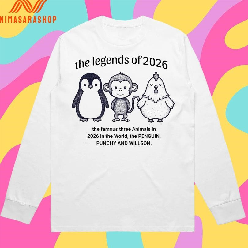 The Legends Of 2026 The Famous Three Animals In 2026 In The World The Penguin Punchy And Willson Shirts