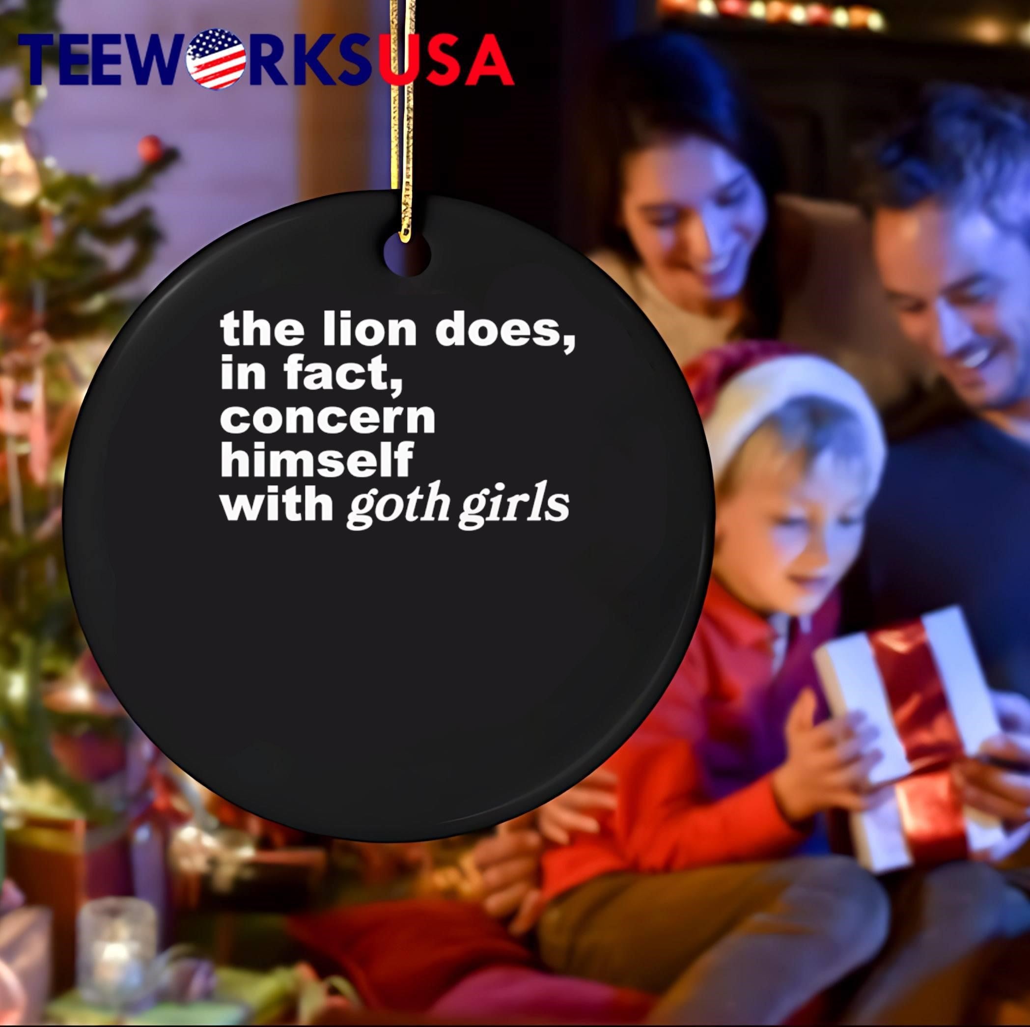 The Lion Concerns Himself with Goth Girls T-Shirt