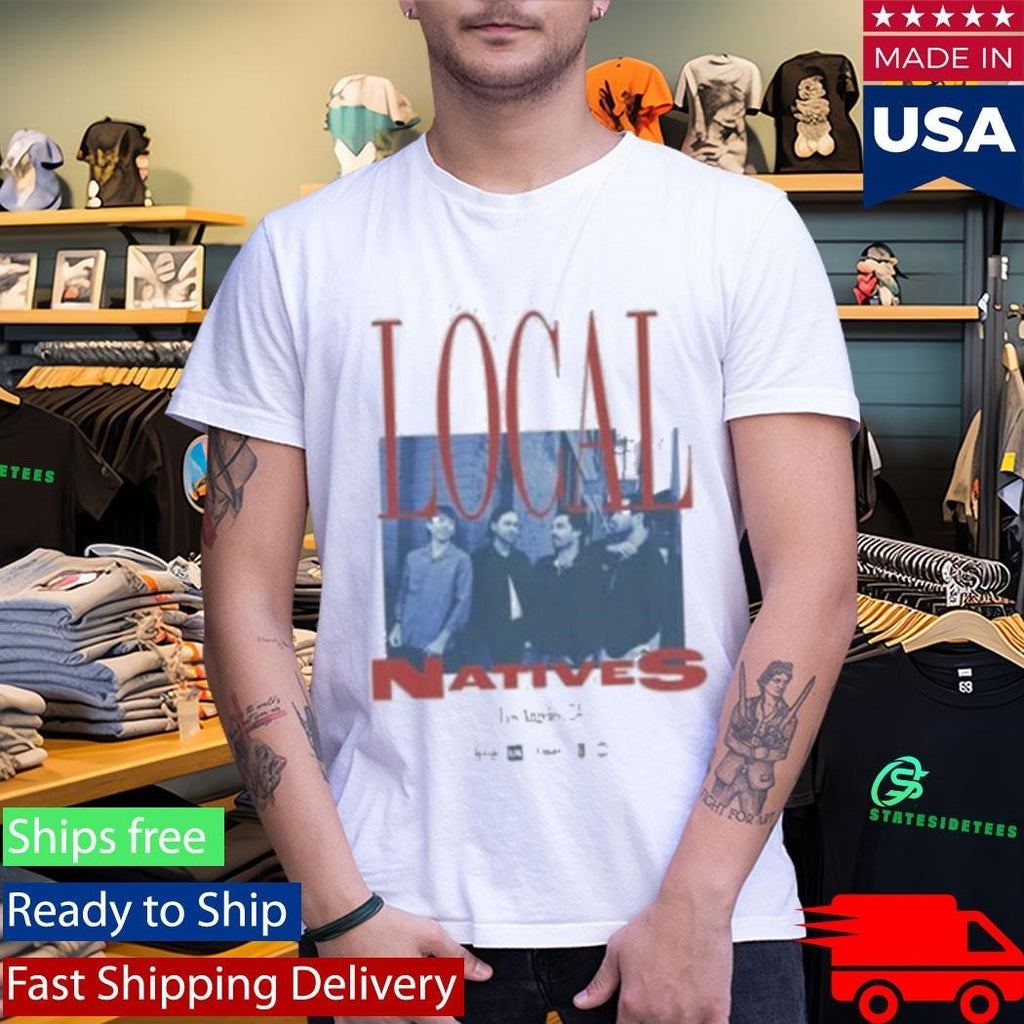 The Local Natives White Photo Shirt