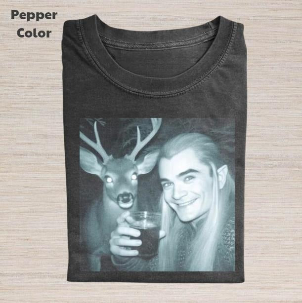 The Lord of the Rings Vintage Graphic Tee, Legolas T-Shirt, Movies Tee, Unisex Meme Cringe Funny Dumb Shirt, Menswear...