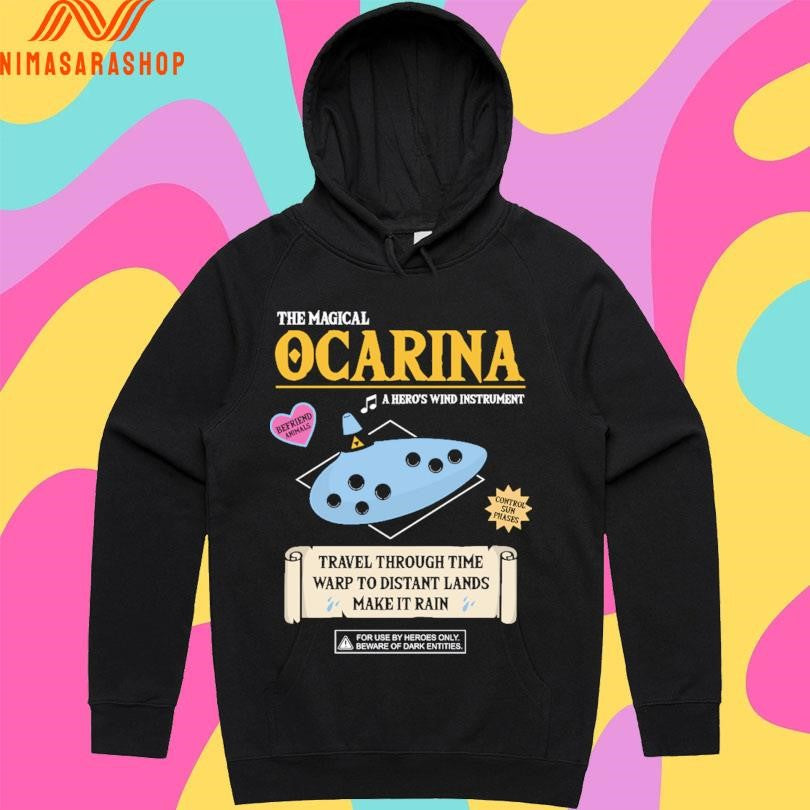 The Magical Ocarina A Hero’s Wind Instrument Travel Through Time Warp To Distant Lands Make It Rain Shirts