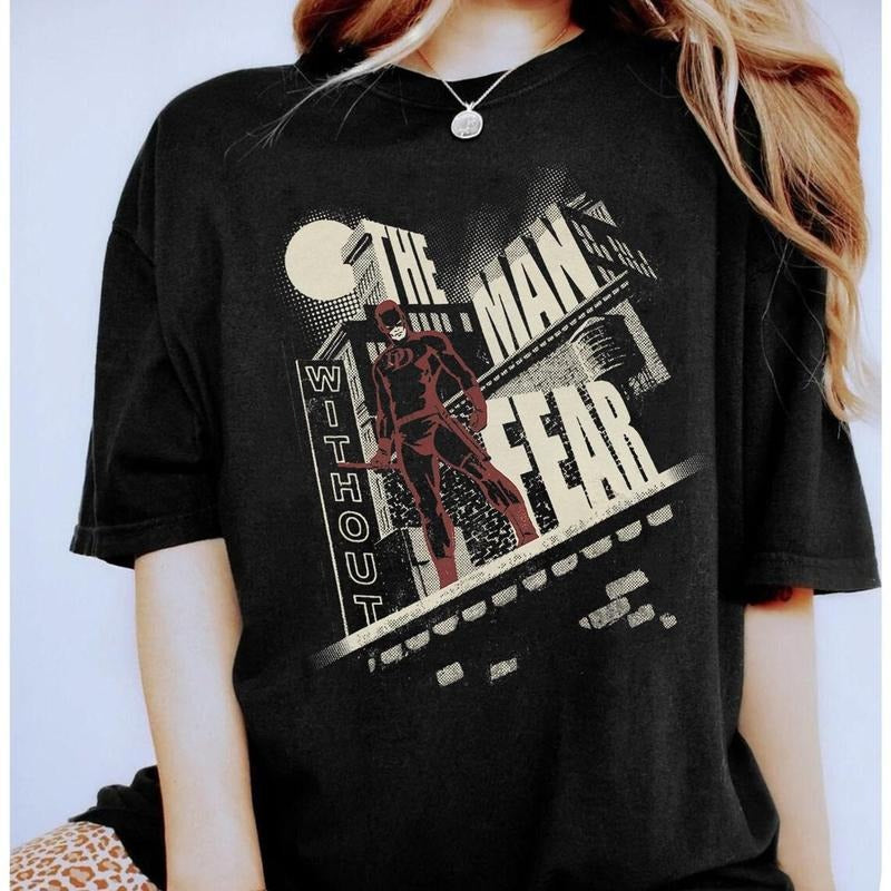 The Man Fear Again Unisex TShirt -TV Show Graphic Tee, Sup3rhero Costume Shirt, Comic Book Lover Gift, Daredevil Fan...