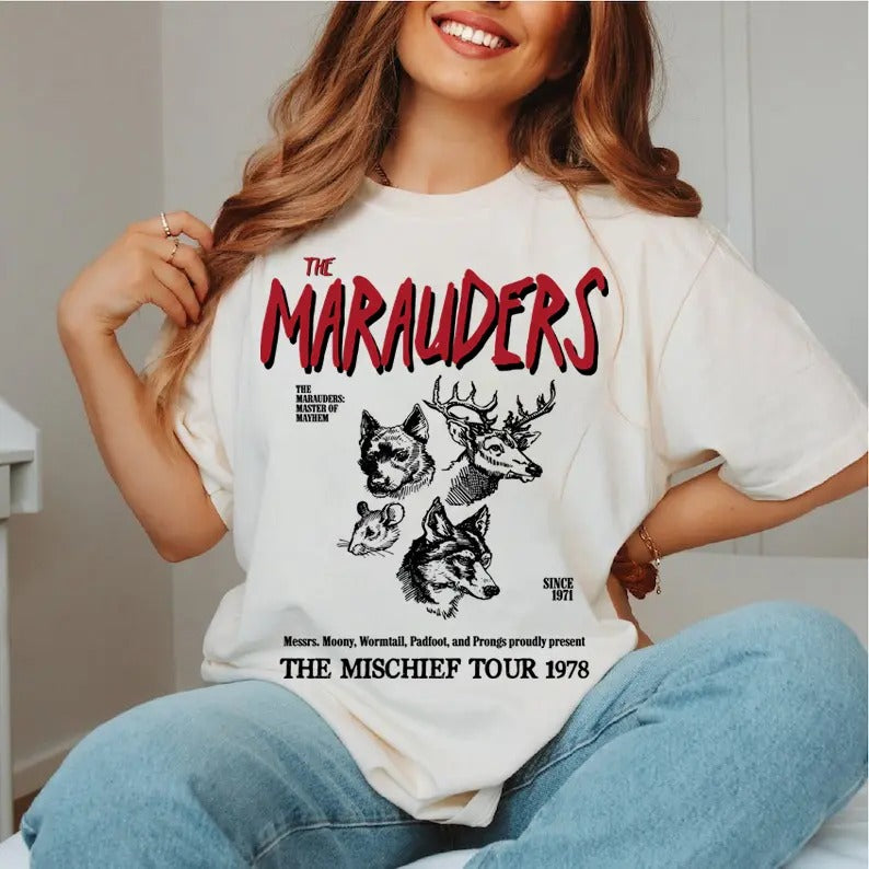The Mischief Tour 1978 T Shirt Sweatshirt Hoodie, The Marauders Era, The Mischief Tour 1978 Unisex Tee, Gift For Him,...