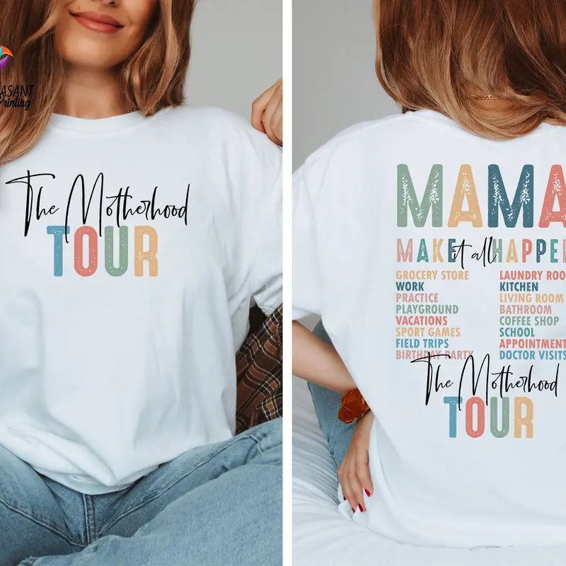 The Motherhood Tour Shirt Gift For Mama Motherhood Shirt Mother's Day Shirt Gift Unisex Sweatshirt Hoodie | UrbanDripWear.com