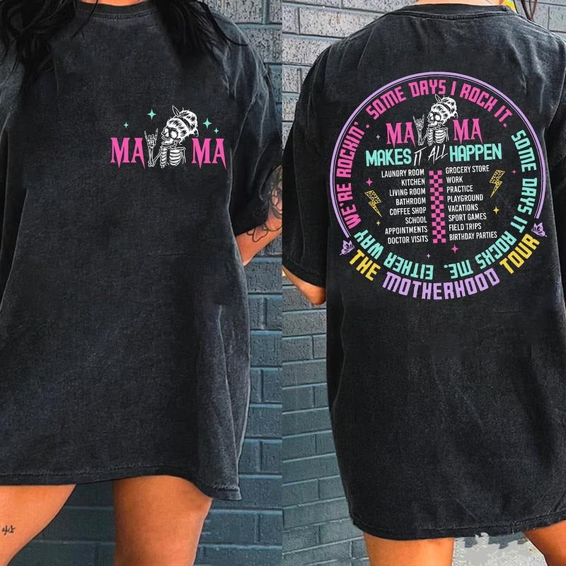 The Motherhood Tour shirt, Some Days I Rock It shirt, Mother's Day shirt Hoodie, Sweatshirt | UrbanDripWear.com