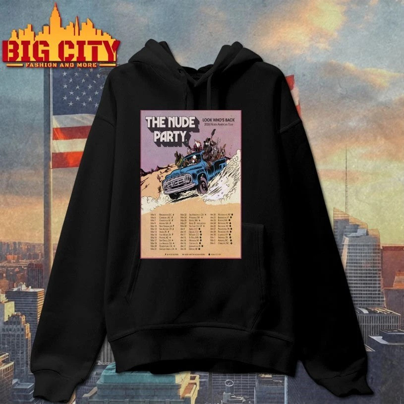 The Nude Party 2026 North American Tour Poster t-shirt