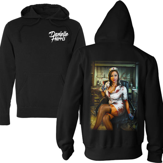 Danielle Harris The Nurse Is In Pullover Hoodie