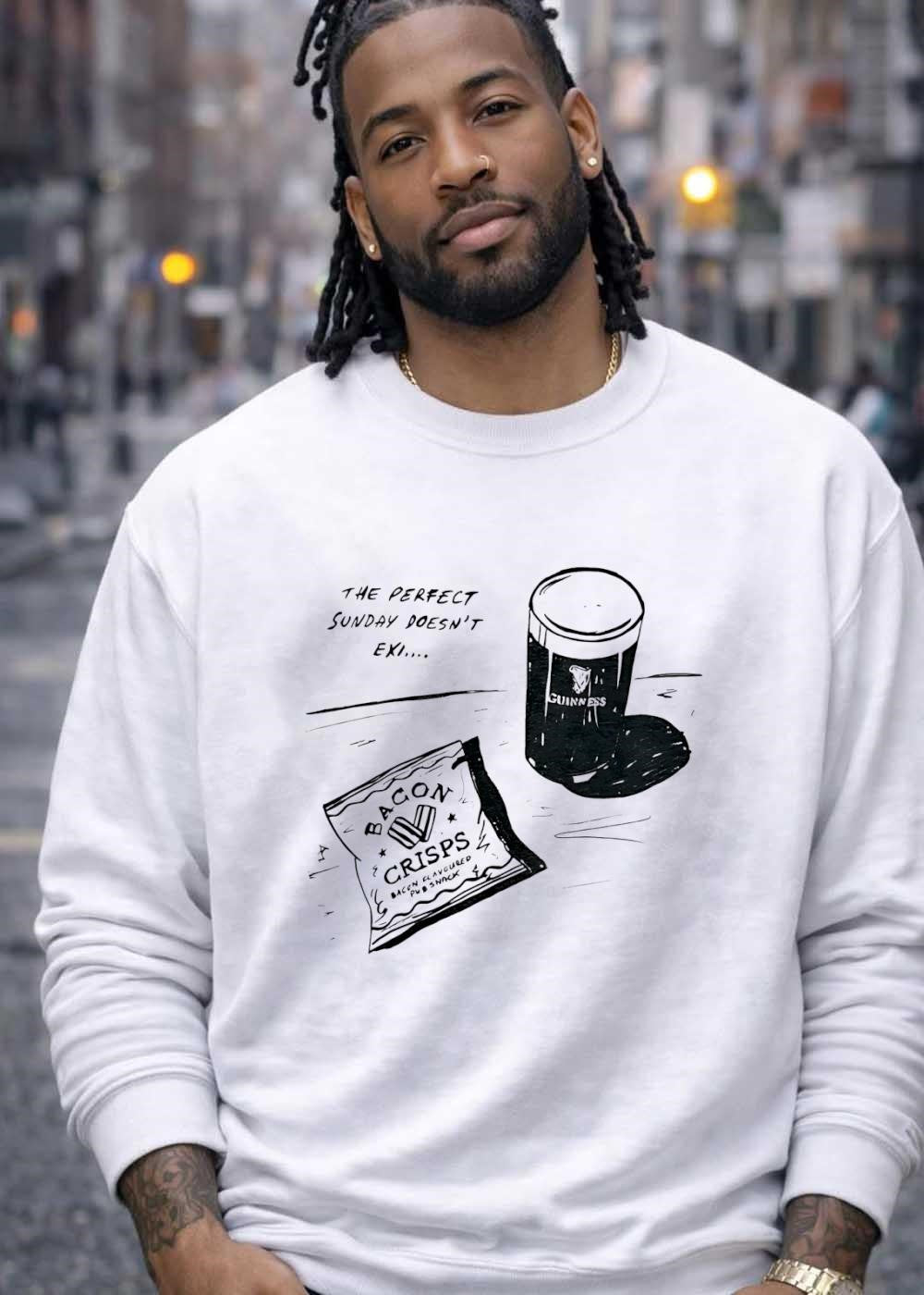 The Perfect Sunday Doesnt Exist Guinness Bacon Crisps Pub Snack shirt