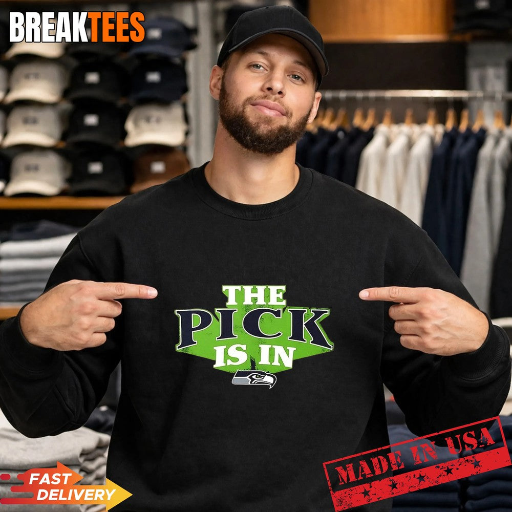 The Pick is in Seattle Seahawks Football T-Shirt
