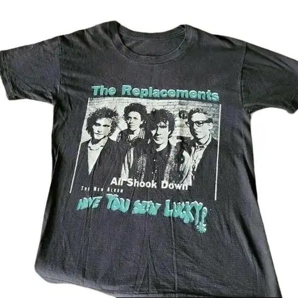 The Replacements Band Basic Black 1991 Tour Cotton T-Shirt Hoodie, Sweatshirt | UrbanDripWear.com