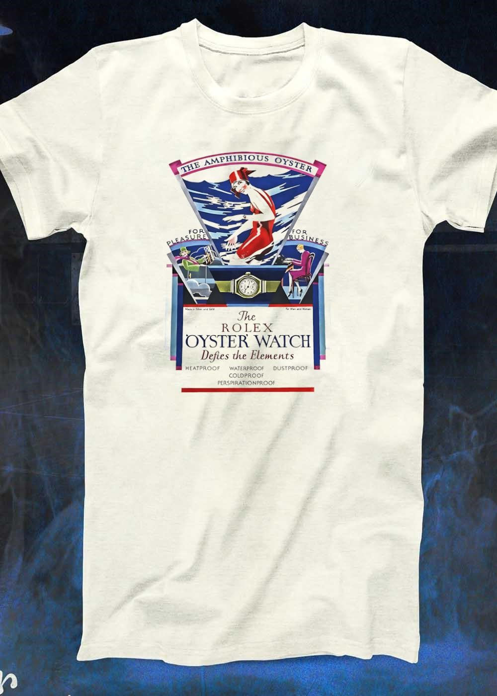 The Rolex Oyster Watch Defies The Elements Vintage Advertisement shirt