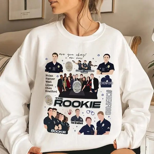 The Rookie Doodle Art Shirt Tim Bradford John Nolan Lucy Chen Shirt The Rookie Movie Shirt Hoodie, Sweatshirt