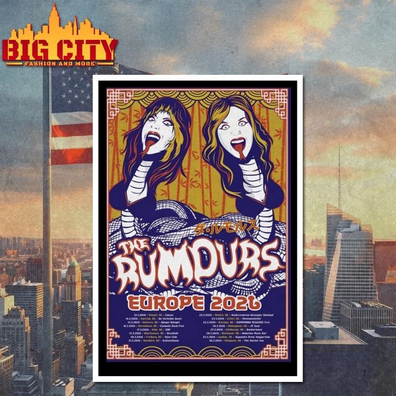 The Rumours Tour 2026 Europe Poster Shirt