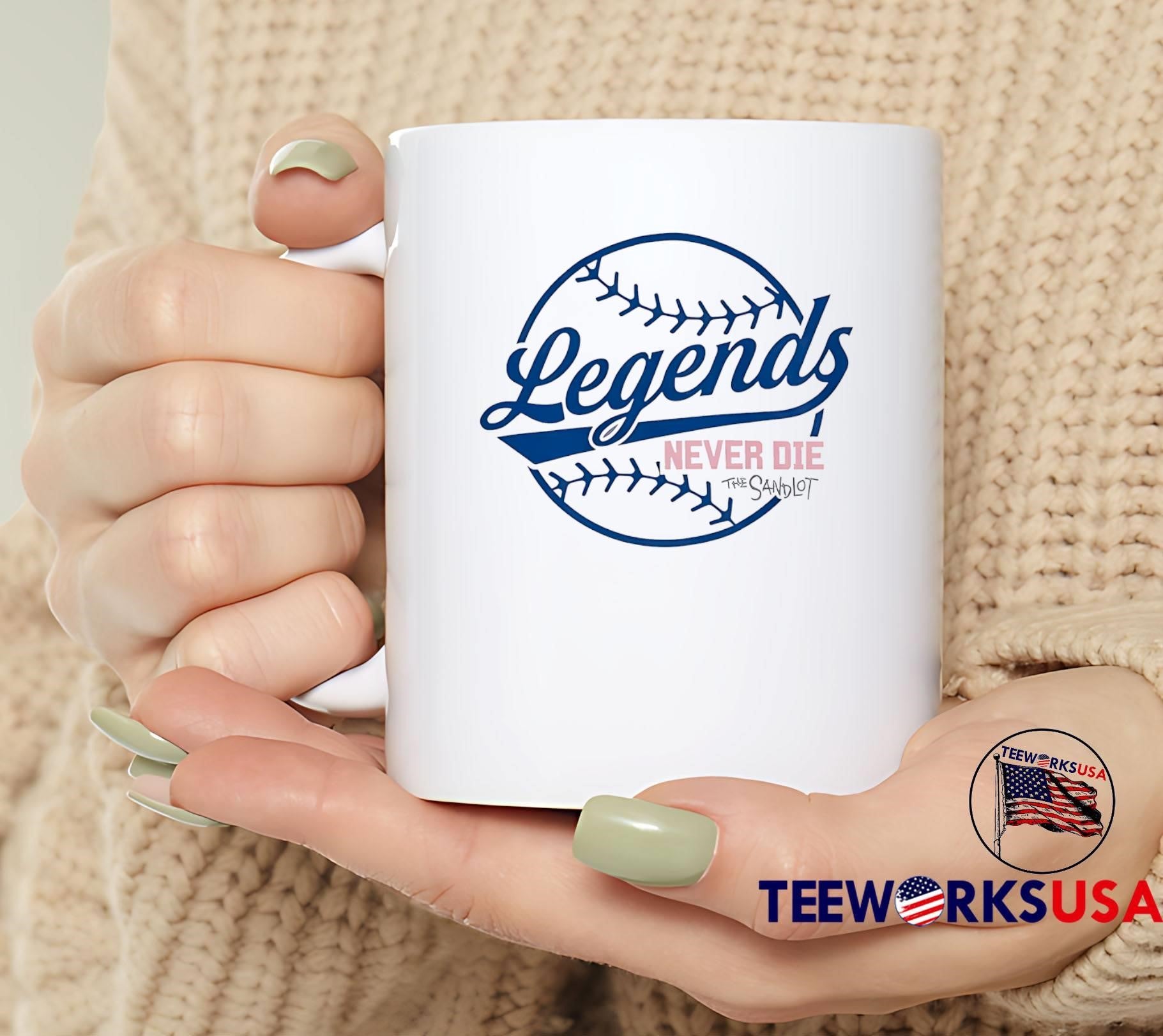 The Sandlot Legends Never Die Baseball T-Shirt