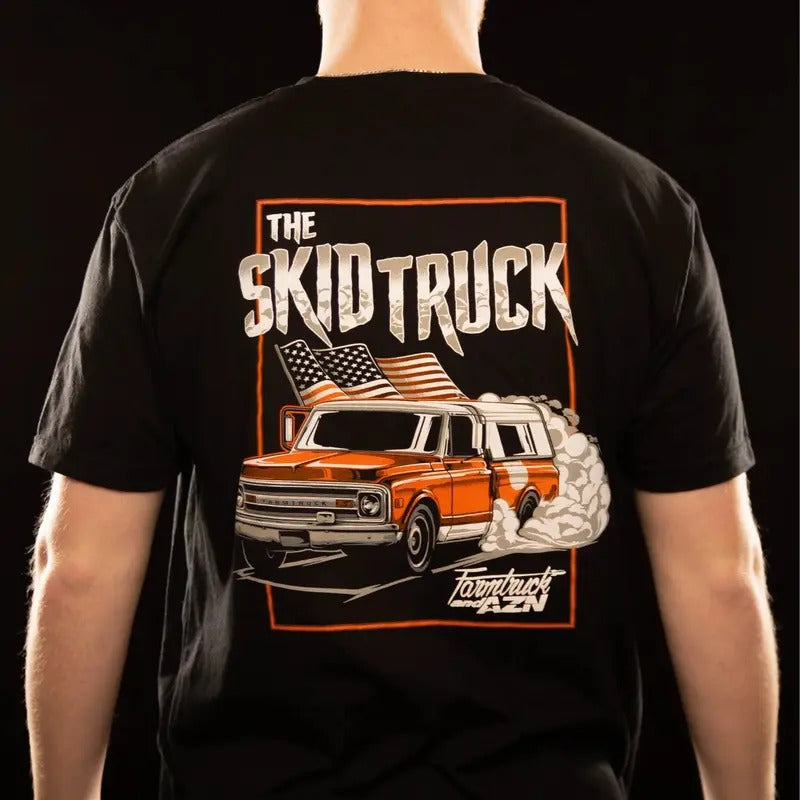 The Skid Truck - T-shirt vintage  shirts Crewneck Cotton Hoodie, Sweatshirt | UrbanDripWear.com