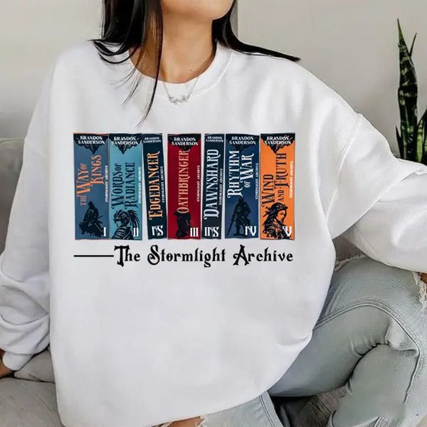 The Stormlight Archive Shirt, Full Stormlight Novel Tee Shirt, Fantasy Book Sweatshirt, Bookworms Shirt, Book Lovers...