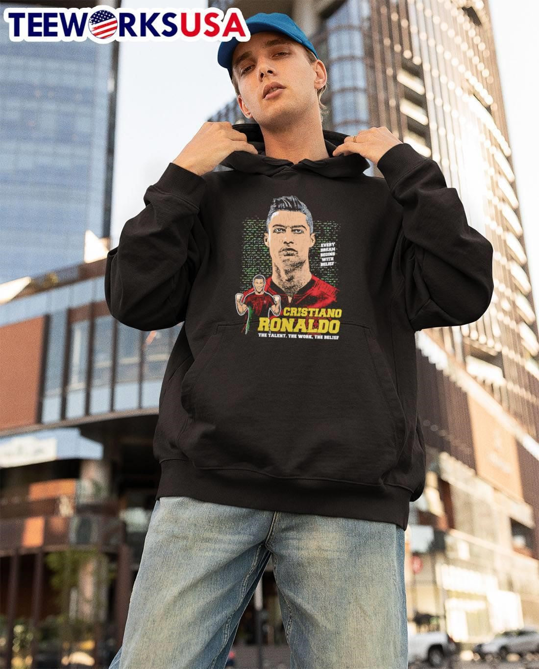 The Talent, the Work, the Belief Cristiano Ronaldo Portugal T-Shirt