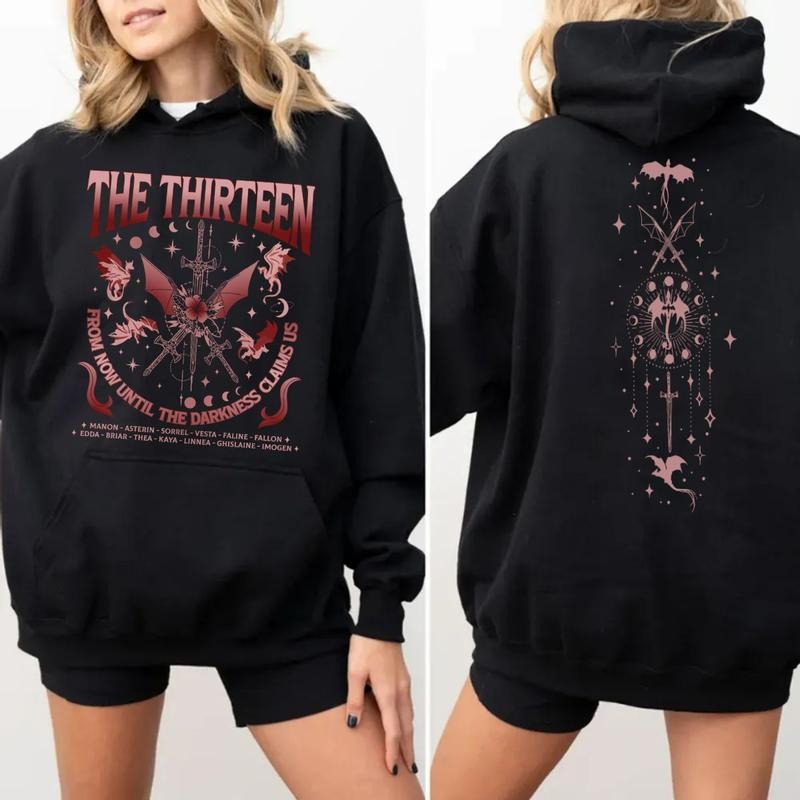 The Thirteen Throne Of Glass Shirt, Throne Of Glass Sjm Shirt Merch, Manon Blackbeak Fan Lover, Bookish Gifts, Unisex Sweater Pullover Tee