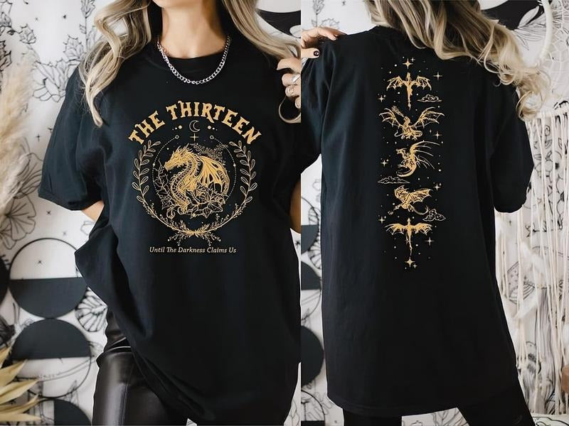 The Thirteen Throne Of Glass Tshirt, Two-Sided Printed T-Shirt , From Now Until The Darkness Claims Us Shirt Hoodie,...
