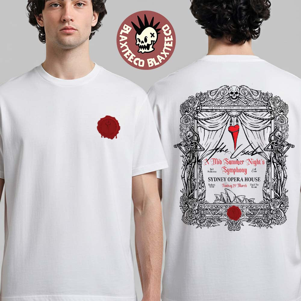 The Used A Mid Summer Night’s Symphony 2026 Sydney Opera House Sydney Australia March 29 Merch White T-Shirt