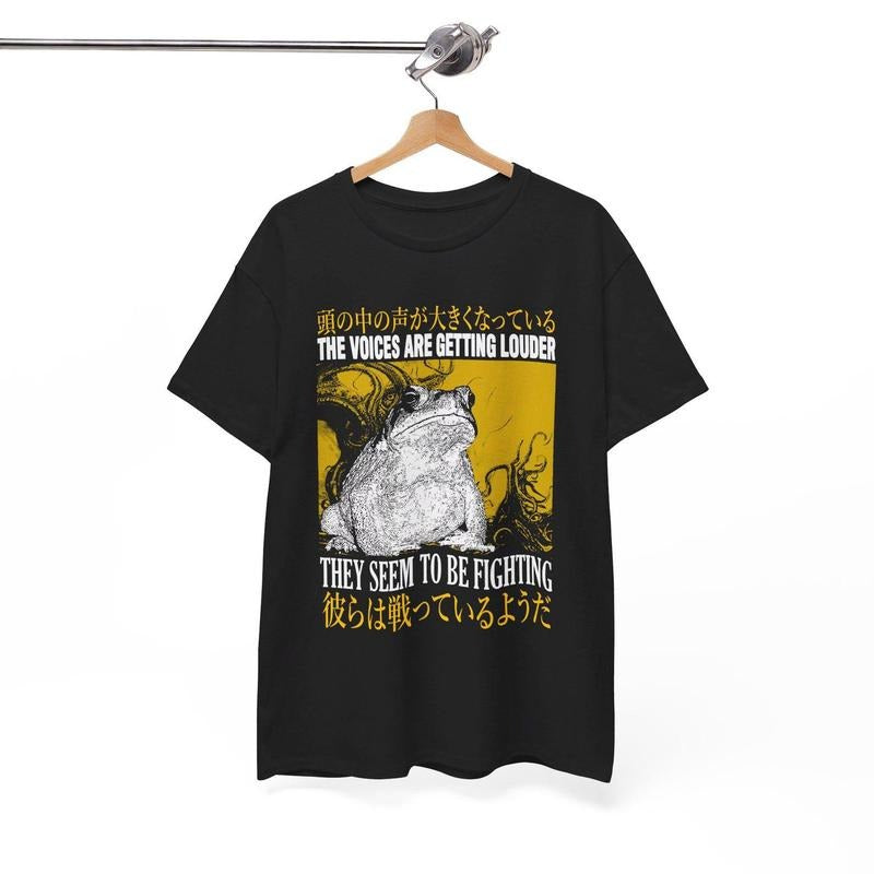 The Voices Are Getting Louder Frog T-Shirt Hoodie, Sweatshirt | UrbanDripWear.com